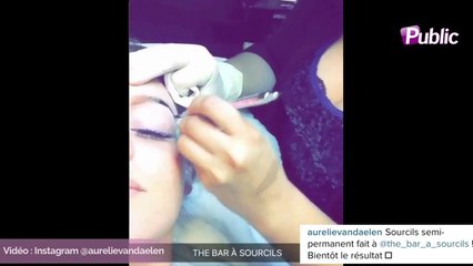 Aurélie Van Daelen : elle teste pour vous les sourcils semi permanent !