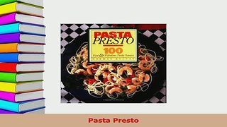 PDF  Pasta Presto PDF Online