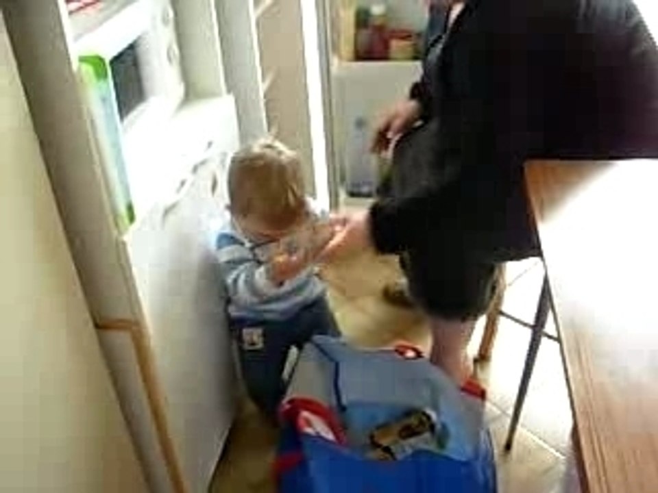 je range les courses
