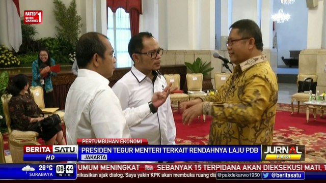 Laju PDB Lambat, Presiden Jokowi Tegur Menteri