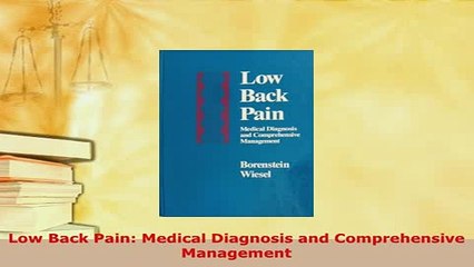 PDF  Low Back Pain Medical Diagnosis and Comprehensive Management Free Books