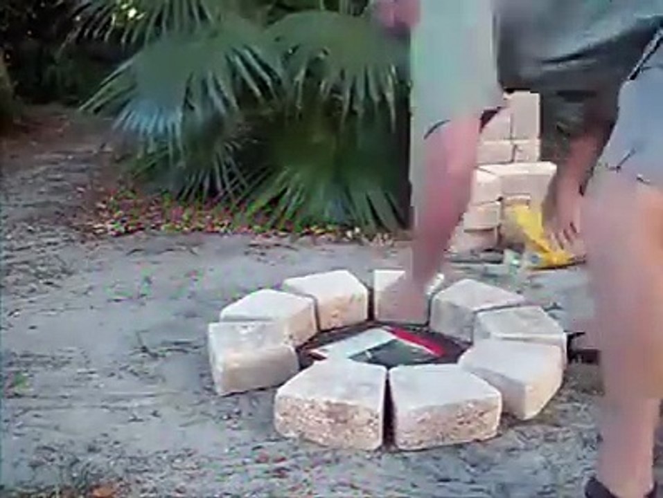 First i thought hez making a barbecue