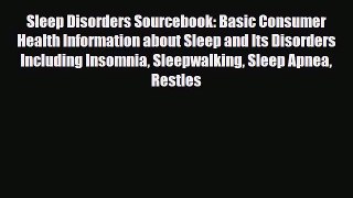 [PDF] Sleep Disorders Sourcebook: Basic Consumer Health Information about Sleep and Its Disorders