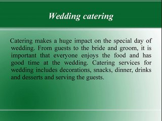 4 Most Important General Types of Catering - Rhona Silver