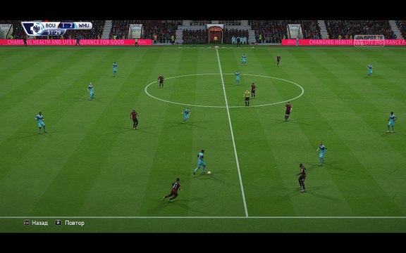 BPL 13 Тур. Борнмут - Вест Хэм. 1:3. Caroll, 52'