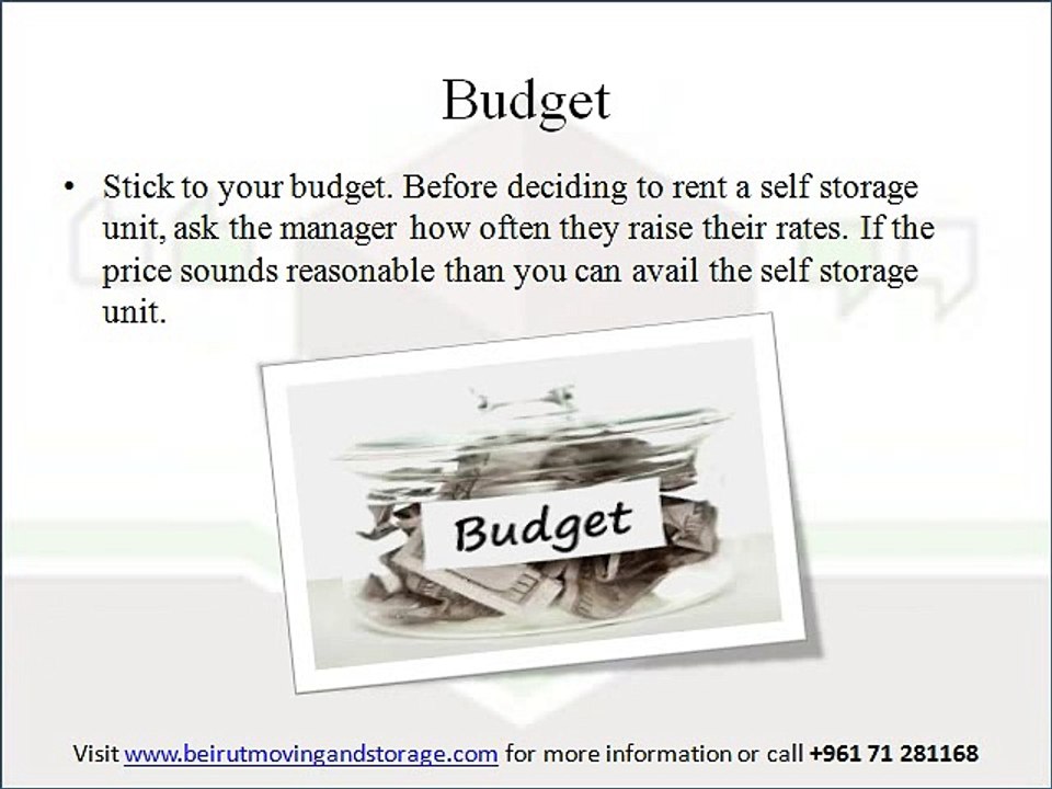 5 Important Factors for Renting a Personal Storage in Beirut, Lebanon