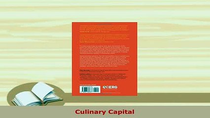 PDF  Culinary Capital Download Full Ebook