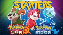 Starter Pokémon for Pokémon Sun and Pokémon Moon Revealed