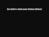 PDF Dei delitti e delle pene (Italian Edition) Free Books