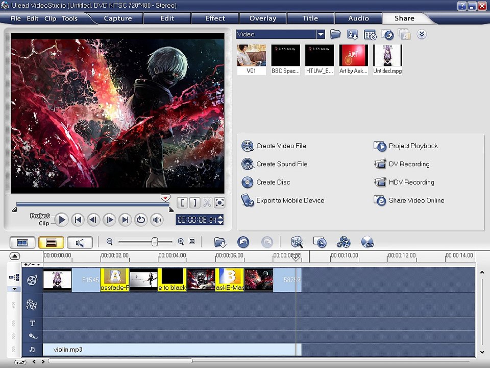 4_Inserting video in the timeline