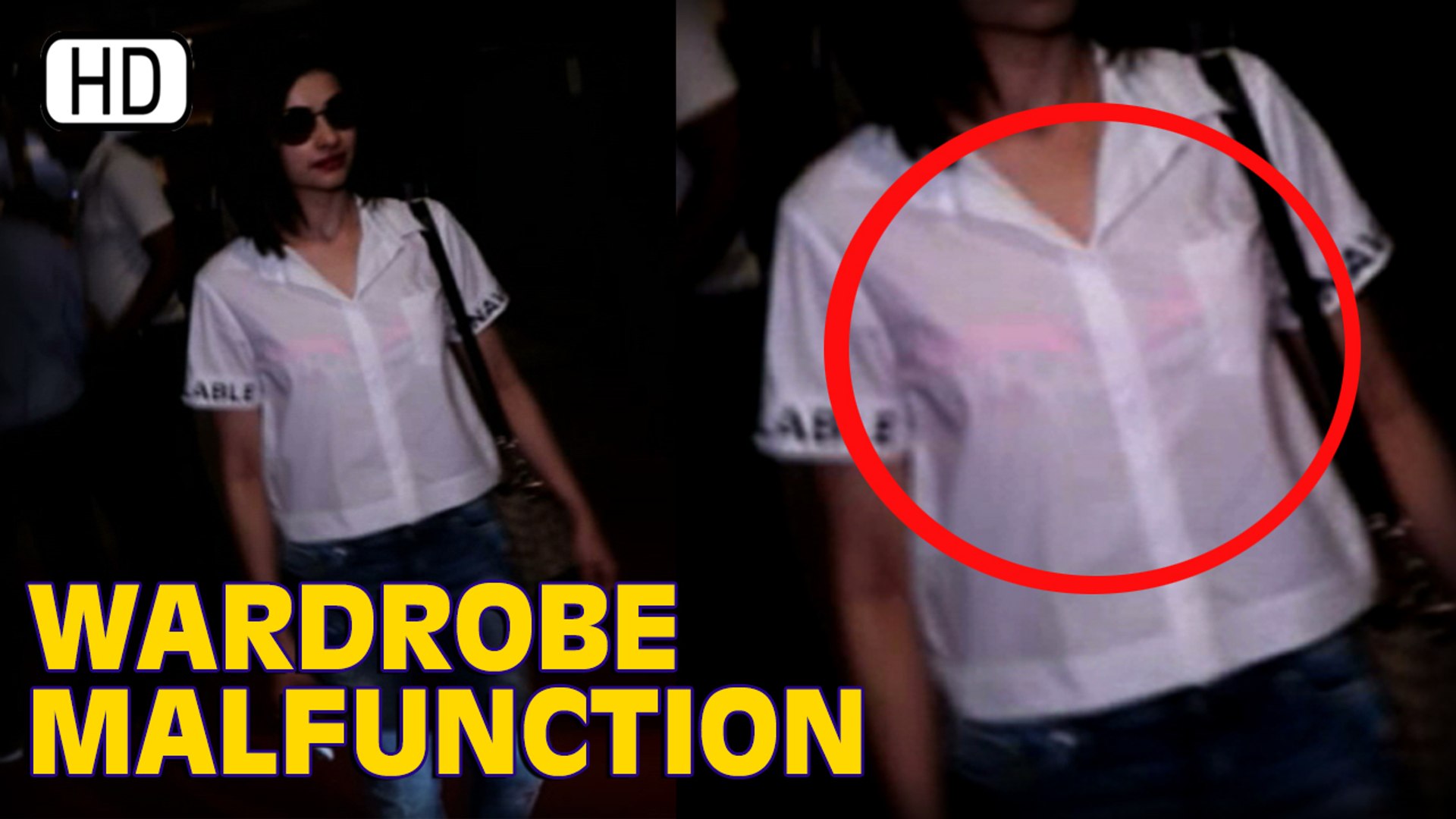Prachi Desai Suffers Wardrobe Malfunction