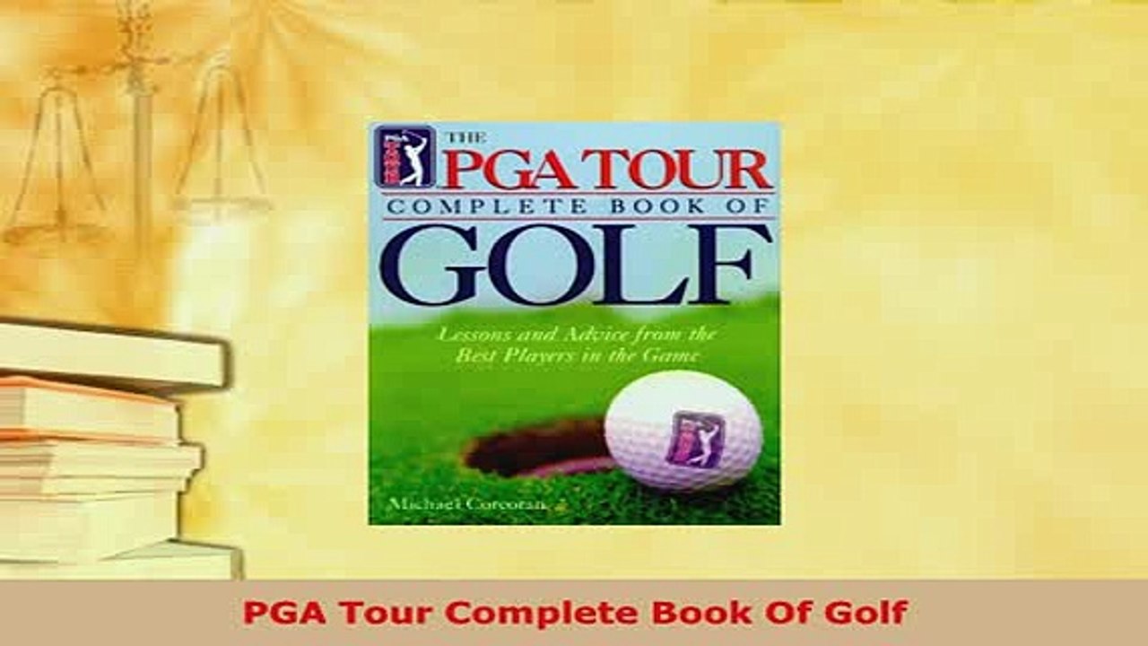 PDF  PGA Tour Complete Book Of Golf Free Books