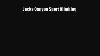 PDF Jacks Canyon Sport Climbing  EBook