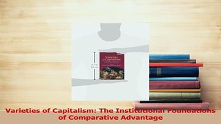 Read  Varieties of Capitalism The Institutional Foundations of Comparative Advantage Ebook Free