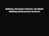 Read Auditing & Assurance Services 5th Edition (Auditing and Assurance Services) Ebook Free