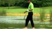 Tiger Woods marche sur l'eau et marque son point en Gold... Comme un dieu LOL