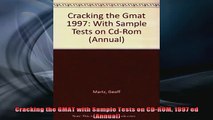READ book  Cracking the GMAT with Sample Tests on CDROM 1997 ed Annual Full Free