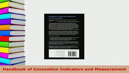 Download  Handbook of Innovation Indicators and Measurement Free Books