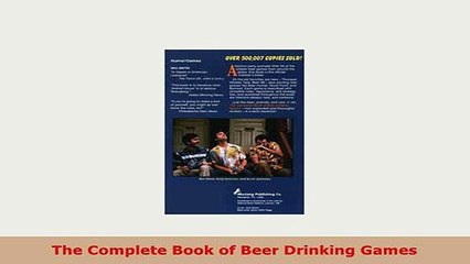 PDF  The Complete Book of Beer Drinking Games PDF Online
