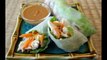 Chicken Summer Rolls with Coconut Peanut Sauce - Low Carb Spring Rolls