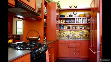 Оранжевые кухни: 42 варианта