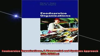 READ book  Foodservice Organizations A Managerial and Systems Approach 5th Edition Free Online