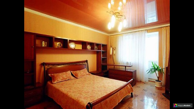 Натяжные потолки для спальни: 40 идей