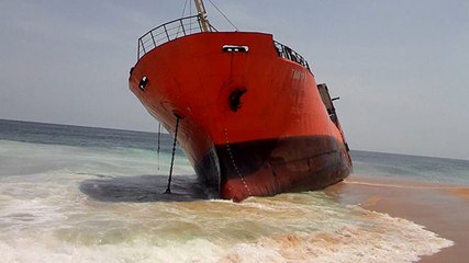 Mystery as ghost ship runs aground in Liberia