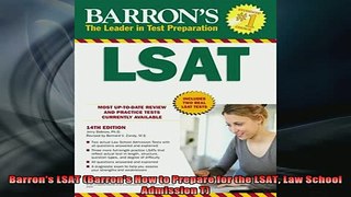 DOWNLOAD FREE Ebooks  Barrons LSAT Barrons How to Prepare for the LSAT Law School Admission T Full Ebook Online Free