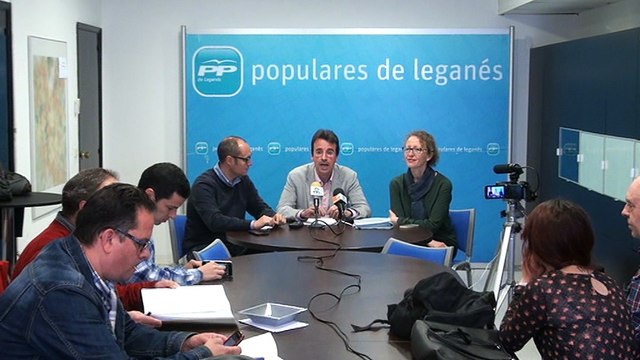 Rueda de prensa del Partido Popular de Leganés del 11 de mayo de 2016