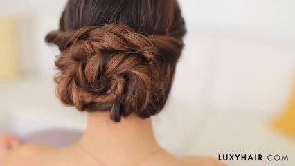 2 Minute Elegant Bun Hair Tutorial - fashionandbeauty