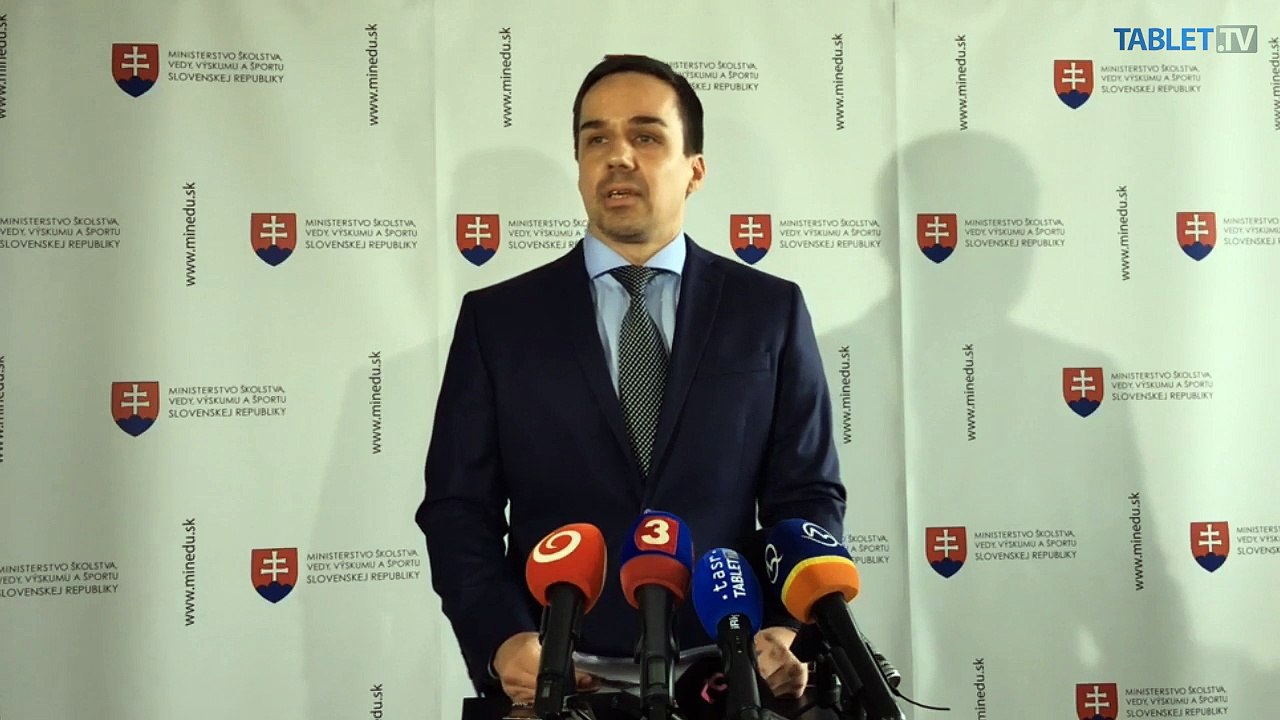 ZÁZNAM: Tlačová konferencia štátneho tajomníka MŠVVaŠ SR Erika Tomáša