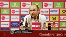 Viktor Skripnik über Felix Wiedwald - 'Müssen froh sein' 1. FC Köln - Werder Bremen 0 - 0