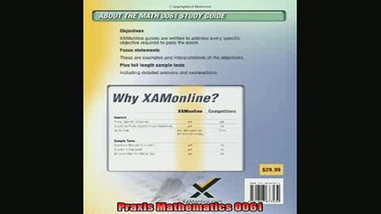 READ book  Praxis Mathematics 0061 Full Free