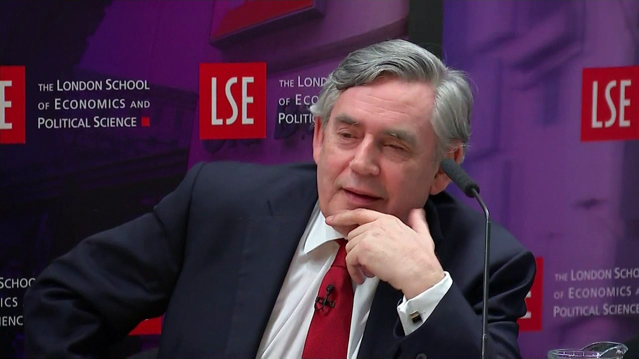 Gordon Brown jokes about overheard Queen comments