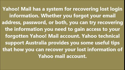 Yahoo Email Support Australia 1-800-830-823