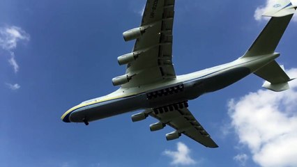 Antonov An-225 Mrija - landing in Prague