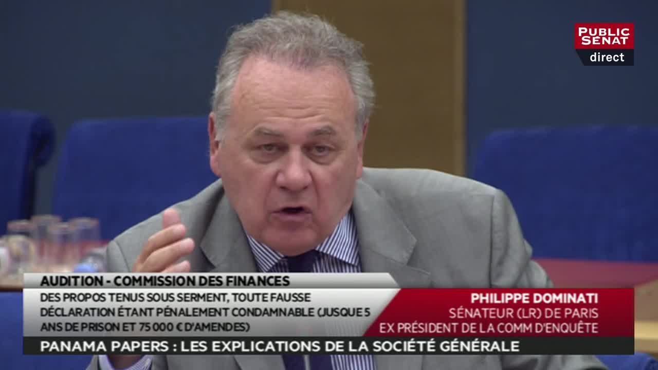 "Rien" ne peut amener le Sénat à poursuivre Frédéric Oudéa pour faux témoignage selon Philippe Dominati