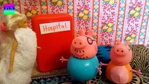 Pregnant Mummy Pig with George - Fun toys with play - doh ! Peppa Pig family