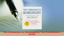 Pdf Download The Companion To Homeopathy The - 