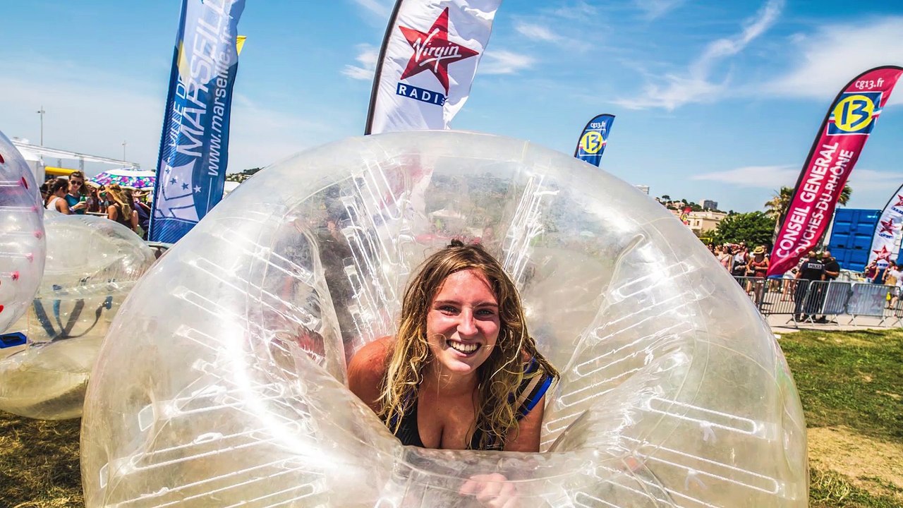 Football Zorbing Video