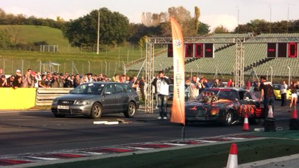 Audi RS4 Biturbo Vs. Chevrolet Camaro Z28 Dragacs