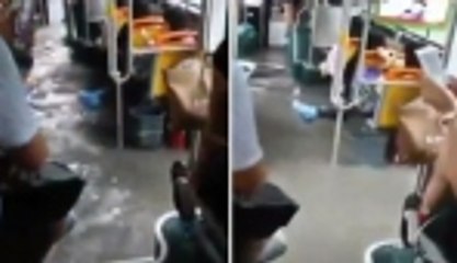 Otobüste sulu yolculuk!