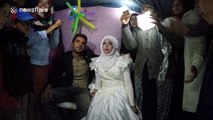 Syrian refugees get married at Idomeni Refugee Camp