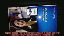 READ book  Kaplan Series 7 Securities License Exam Manual General Securities Representative Exam 8th Full EBook
