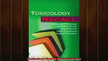 DOWNLOAD FREE Ebooks  Toxicology Recall Recall Series Full Ebook Online Free