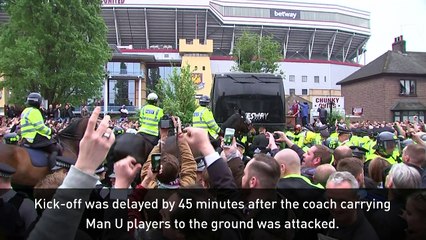 Man United bus attacked before historic West Ham game
