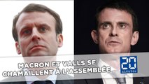 Macron et Valls se chamaillent en public à l'Assemblée nationale