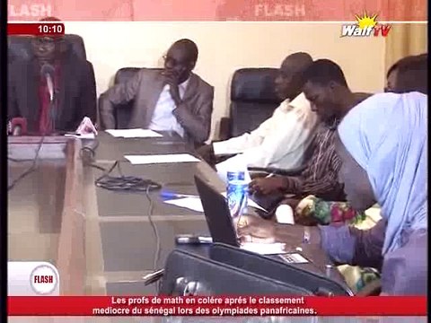 Les profs de Math en colere apres le classement médiocre du sénégal lors des olympiades panafricains