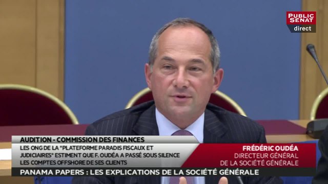 Panama Papers : Frédéric Oudéa embarrassé par les questions d'Éric Bocquet